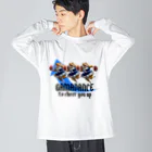 ZKBクエストSHOPのGAMADANCE to cheer you up⑪ ビッグシルエットロングスリーブTシャツ