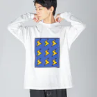 hand and yellowのBIRIBIRI Big Long Sleeve T-Shirt