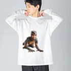 reptilesの怪人トカゲ女 Big Long Sleeve T-Shirt