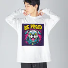 Be proudのBe proudわんちゃんバンドT Big Long Sleeve T-Shirt