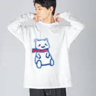 モチクマのシロクマくん ビッグシルエットロングスリーブTシャツ