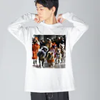AQUAMETAVERSEのオシャレワンちゃん・パリコレ　Tomoe bb 2712 Big Long Sleeve T-Shirt
