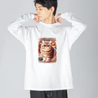 SAKIのエキゾチック・ショートヘア Big Long Sleeve T-Shirt