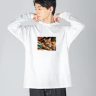 ねむねこのお店のおやすみねこ Big Long Sleeve T-Shirt