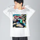 ぴよぴよショップの人魚姫のお昼寝 Big Long Sleeve T-Shirt