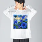 AQUAMETAVERSEのブルーハワイ　Tomoe bb 2712 Big Long Sleeve T-Shirt