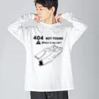 ぺんぎん24の見つかりません(ブラック) Big Long Sleeve T-Shirt