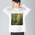 positive_poem05の森の中で創作活動 Big Long Sleeve T-Shirt