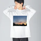 さちの部屋のとある日の夕焼け Big Long Sleeve T-Shirt