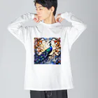 タカヤマ・サイトの絢爛豪華・孔雀 Big Long Sleeve T-Shirt