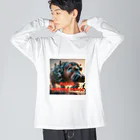 Noah2490のRobots building robots Big Long Sleeve T-Shirt