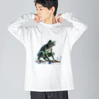 reptilesの真夏のカエル怪人 Big Long Sleeve T-Shirt