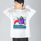 レトロの世界を旅するナスビー Big Long Sleeve T-Shirt