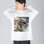 ハッピーハッピープラザ！の虹龍 Big Long Sleeve T-Shirt