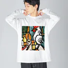 Ppit8のにわとりさん朝ごはんを食べる！ Big Long Sleeve T-Shirt