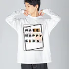 MAHAKD2064のMAKE HAPPY KIDS ビッグシルエットロングスリーブTシャツ