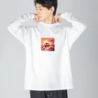 yoshimurayoshimura1のいつも一緒 ビッグシルエットロングスリーブTシャツ