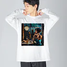 AQUAMETAVERSEの夕暮れ・寛ぎの時間　Tomoe bb 2712 Big Long Sleeve T-Shirt