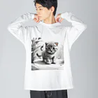 KONEKO_NEKOの子猫の散歩 Big Long Sleeve T-Shirt