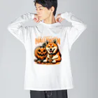 Naoki21のDOG x HALLOWEEN Big Long Sleeve T-Shirt