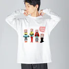 mikyacraft MIKA💓🌟赤い心臓のパステルちゃんズ Big Long Sleeve T-Shirt