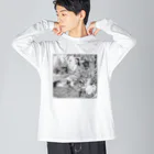 ユキ・アイコ・ヤマネart storeの【私の瞳に乾杯】ペン画描き起こしグッズ Big Long Sleeve T-Shirt
