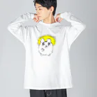 しもむらちべそのグッドグッドハム公ちゃん ビッグシルエットロングスリーブTシャツ