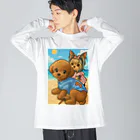 マロンとショコラの大冒険のマロンとショコラの休日リゾート Big Long Sleeve T-Shirt