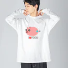 Yuko’ｓ Galleryのこぶたのラブちゃん ビッグシルエットロングスリーブTシャツ