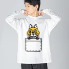 キャットＣのこうじょうけんがくのキャットCポッケ Big Long Sleeve T-Shirt