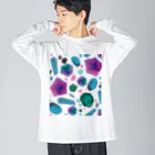 hugging love ＋《ハギング ラブ プラス》のcolour crystal Big Long Sleeve T-Shirt