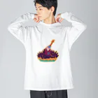 ベクのアイテム屋の空見上げるサカナたち Big Long Sleeve T-Shirt