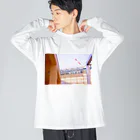 moromoroの春の空 Big Long Sleeve T-Shirt