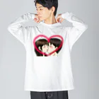 Lily bird（リリーバード）のKiss with heart♥ ビッグシルエットロングスリーブTシャツ