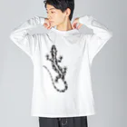 ツバメ堂のとかげちょろり(上向き） Big Long Sleeve T-Shirt