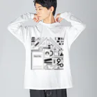 しろくま&ペンギン通信のせいかつ(黒) Big Long Sleeve T-Shirt