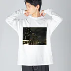 そらのどこかの夜景 ビッグシルエットロングスリーブTシャツ