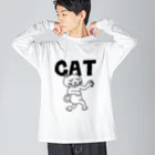 スナックキミドリ -購買部-のCATさん（黒） Big Long Sleeve T-Shirt