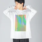 1／ＦのPlay of color　遊色　 ビッグシルエットロングスリーブTシャツ