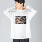 鈴屋の気まぐれ品の薔薇の花束を。 ビッグシルエットロングスリーブTシャツ