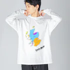 MedusasのScotch Whisky‘s  map (カラーver） Big Long Sleeve T-Shirt