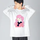 HALのシリアルナンバー104(てんし)にゃん ビッグシルエットロングスリーブTシャツ