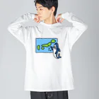 サメ わりとおもいの天気を予想するサメ Big Long Sleeve T-Shirt