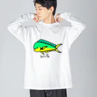 紫咲うにのこわくないしいら(カラー) Big Long Sleeve T-Shirt