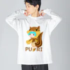 ウサネコのぷり☆コリスちゃん Big Long Sleeve T-Shirt