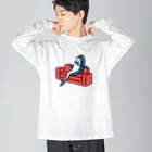 サメ わりとおもいの態度がデカいサメ Big Long Sleeve T-Shirt