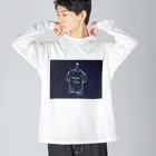 Yore Yore no T-shirtのYoreYore no T-shirtのロゴくん Big Long Sleeve T-Shirt