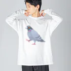 たかはらの歩いてる鳩 ビッグシルエットロングスリーブTシャツ