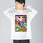 ワサビのJAぱN ビッグシルエットロングスリーブTシャツ