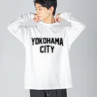JIMOTO Wear Local Japanの横浜 横浜市 YOKOHAMA CITY　 ビッグシルエットロングスリーブTシャツ